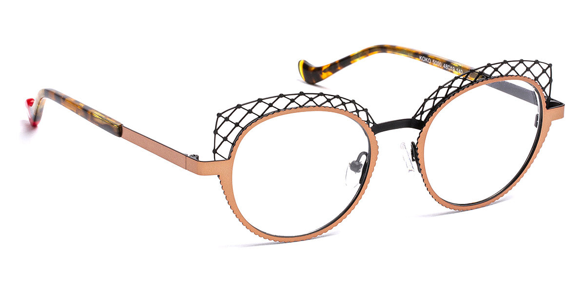 J.F. Rey® Koko JFR Koko 5000 48 - 5000 Pink Gold/Black Eyeglasses