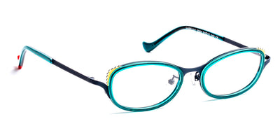 J.F. Rey® Labelle JFR Labelle 2550 51 - 2550 Pearl Green/Dark Blue/Gold Eyeglasses