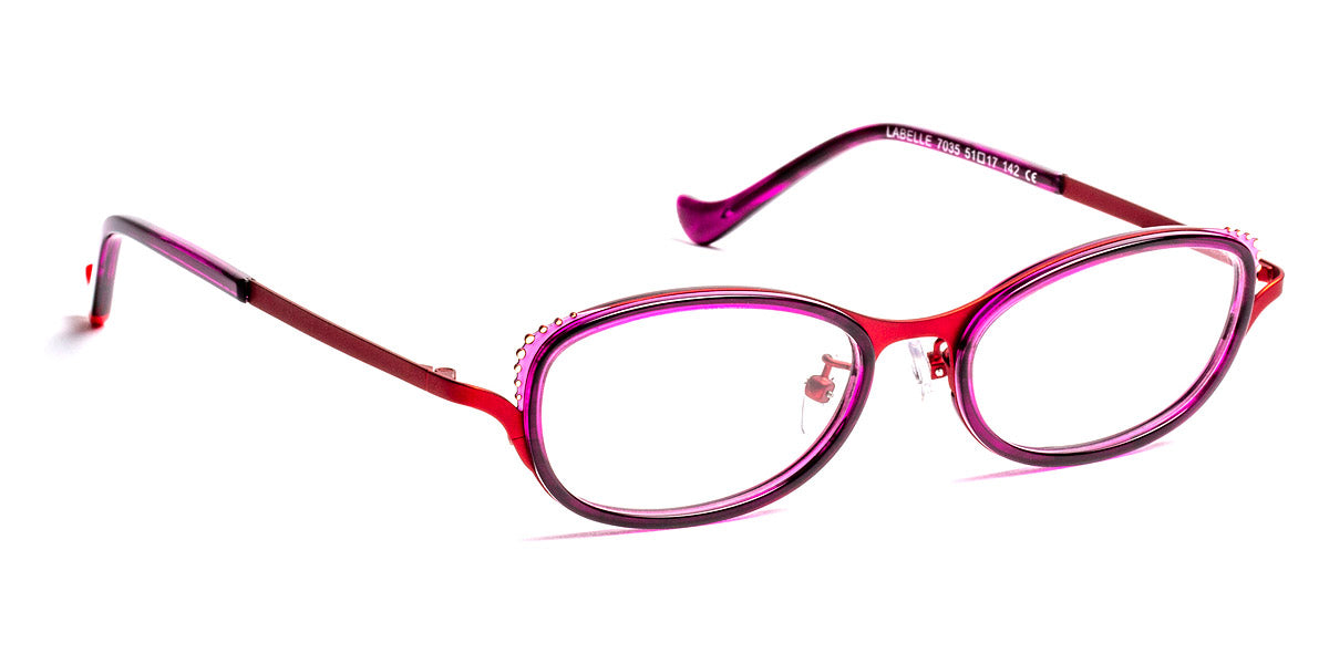 J.F. Rey® Labelle JFR Labelle 7035 51 - 7035 Plum/Burgundy/Pink Eyeglasses
