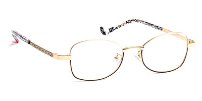 J.F. Rey® Lassie JFR Lassie 1000 49 - 1000 White/Black/Gold Eyeglasses