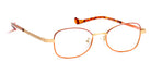 J.F. Rey® Lassie JFR Lassie 3091 49 - 3091 Red/Caramel/Brushed Gold Eyeglasses