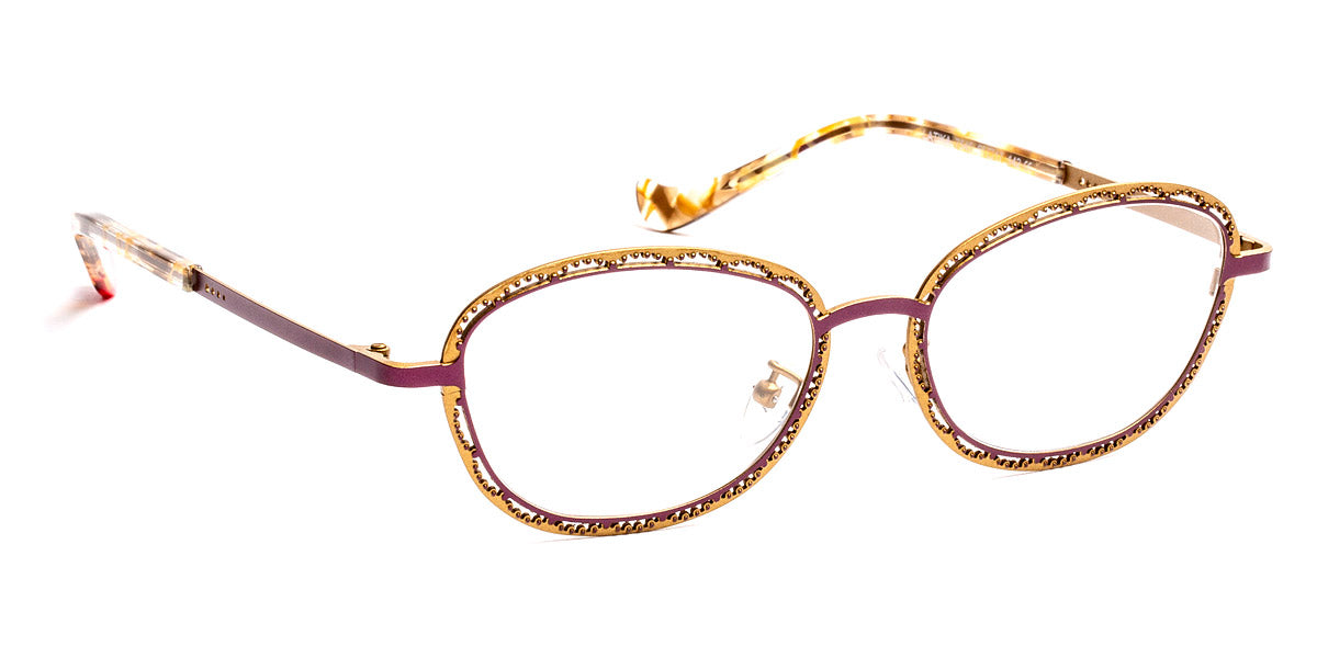 J.F. Rey® Latika JFR Latika 7545 51 - 7545 Plum/Green Grass Eyeglasses