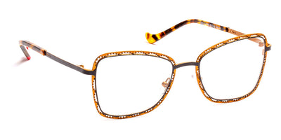 J.F. Rey® Leila JFR Leila 0058 52 - 0058 Black/Saffron Eyeglasses