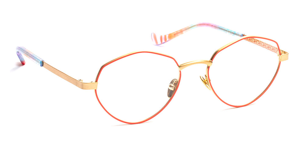 J.F. Rey® Lexy JFR Lexy 7055 52 - 7055 Coral/Brushed Gold Eyeglasses