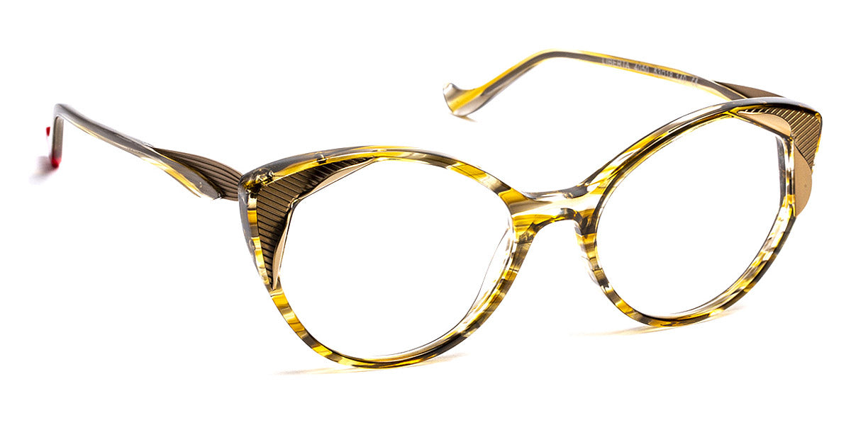 J.F. Rey® Liberta JFR Liberta 4050 53 - 4050 Stripes Khaki/Metal Khaki/Gold Eyeglasses