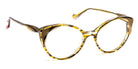 J.F. Rey® Liberta JFR Liberta 4050 53 - 4050 Stripes Khaki/Metal Khaki/Gold Eyeglasses