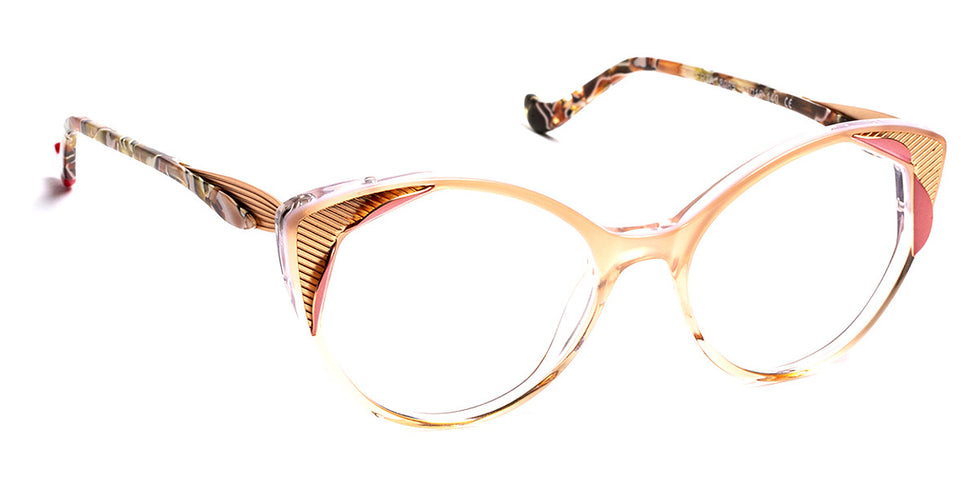 J.F. Rey® Liberta JFR Liberta 8085 53 - 8085 Peach/Metal Pink Eyeglasses