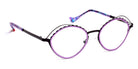 J.F. Rey® Lilie JFR Lilie 0070 50 - 0070 Black/Mauve/White Eyeglasses
