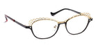 J.F. Rey® Linda JFR Linda 0050 51 - 0050 Black/Gold Eyeglasses