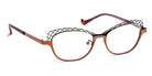 J.F. Rey® Linda JFR Linda 6000 51 - 6000 Black/Copper/Gold Eyeglasses