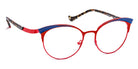 J.F. Rey® Lise JFR Lise 3570 51 - 3570 Burgundy/Purple/Blue Eyeglasses