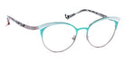 J.F. Rey® Lise JFR Lise 4010 51 - 4010 Jade/Ruthenium/White Eyeglasses