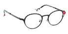 J.F. Rey® Lou Af JFR Lou Af 0030 47 - 0030 Black/Red Eyeglasses