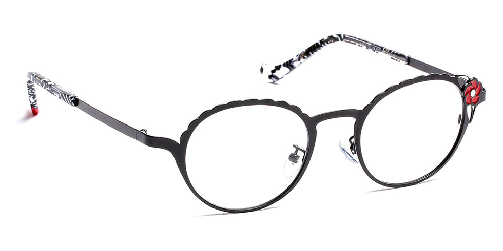 J.F. Rey® Lou Af JFR Lou Af 0030 47 - 0030 Black/Red Eyeglasses