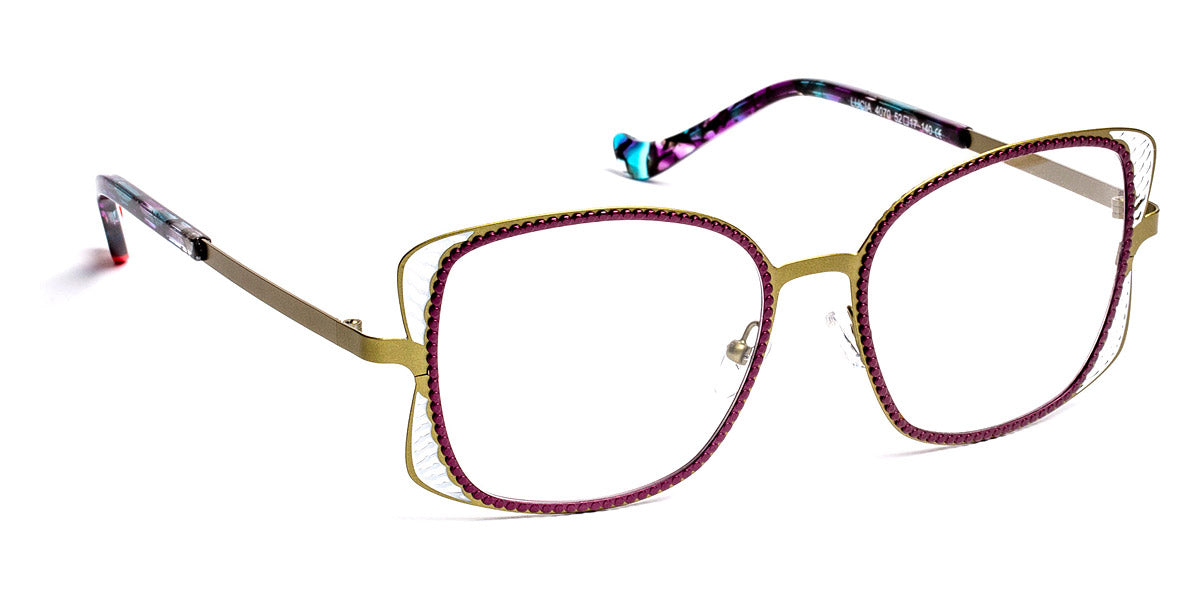 J.F. Rey® Lucia JFR Lucia 4070 52 - 4070 Khaki/Plum/White Eyeglasses