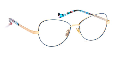 J.F. Rey® Ludy JFR Ludy 2555 52 - 2555 Blue/Brushed Gold Eyeglasses