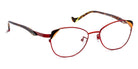 J.F. Rey® Lys JFR Lys 3060 52 - 3060 Red/Orange/Black Eyeglasses