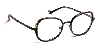 J.F. Rey® Madona JFR Madona 0505 51 - 0505 Beautiful Black/Satin Black/Gold Eyeglasses