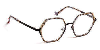 J.F. Rey® Madysson JFR Madysson 0505 51 - 0505 Beautiful Black/Satin Black/Gold Eyeglasses