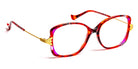J.F. Rey® Manon JFR Manon 3070 53 - 3070 Red/Purple/Satin Gold Eyeglasses