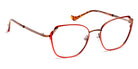 J.F. Rey® Marcy JFR Marcy 3090 53 - 3090 Red/Chamois Eyeglasses