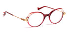 J.F. Rey® Margot JFR Margot 8580 47 - 8580 Lie De Vin/Pink/Pink Gold Satin Eyeglasses