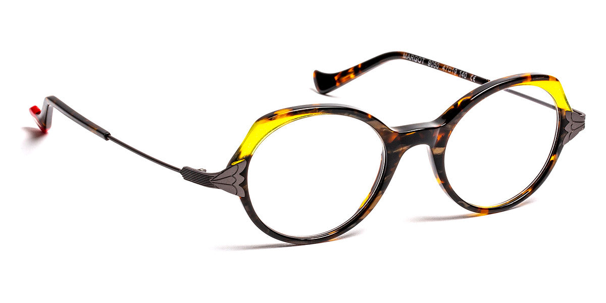 J.F. Rey® Margot JFR Margot 9050 47 - 9050 Demi/Yellow/Ruthenium Satin Eyeglasses