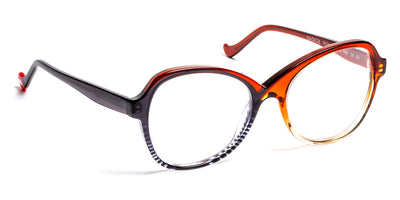 J.F. Rey® Nadege JFR Nadege 0530 53 - 0530 Stripes Black/Gradient Red Eyeglasses