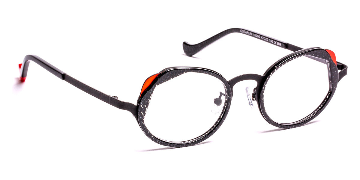 J.F. Rey® Ostar JFR Ostar 0060 47 - 0060 Nice Black/Black/Coral Eyeglasses