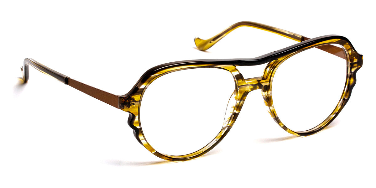 J.F. Rey® Owidy JFR Owidy 9500 53 - 9500 Horn Striped/Black Eyeglasses
