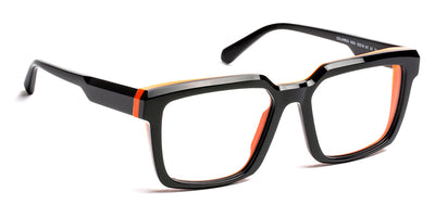 J.F. Rey® Columbus JFR Columbus 0065 55 - 0065 Black/Orange Eyeglasses
