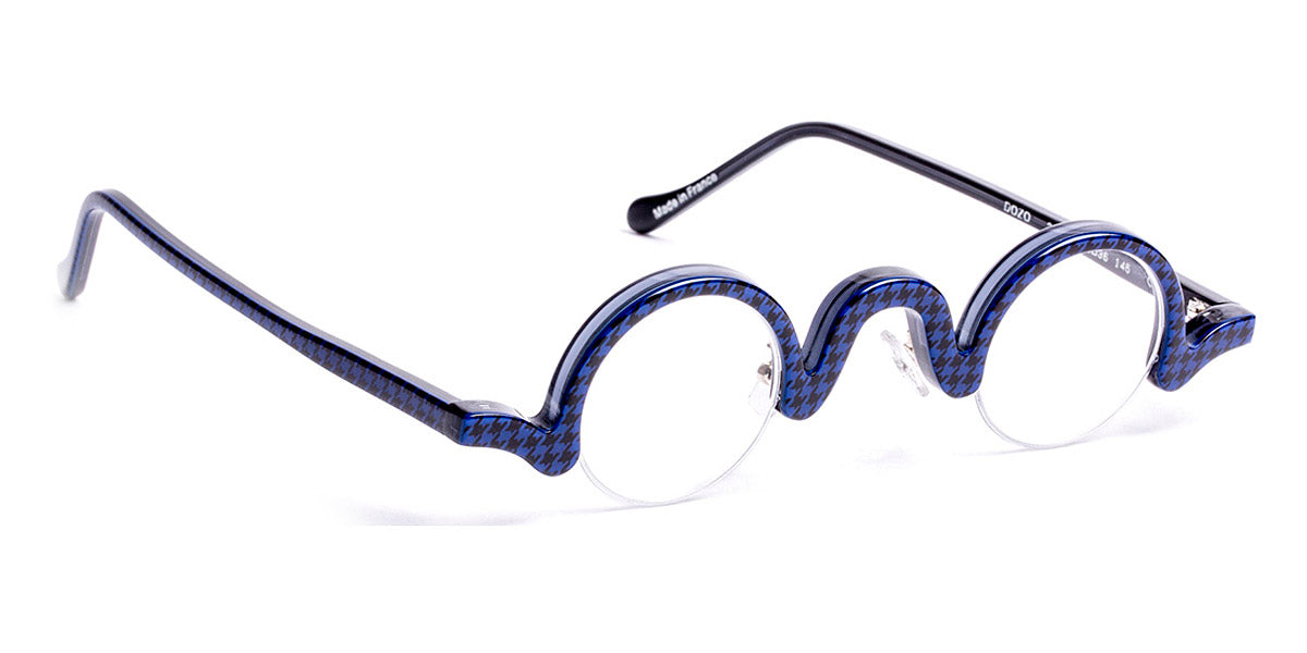 J.F. Rey® Dozo JFR Dozo 2225 33 - 2225 Blue Tartan Eyeglasses