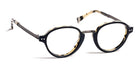 J.F. Rey® JF1453 JFR JF1453 2505 45 - 2505 Blue Leather/Black Demi Eyeglasses
