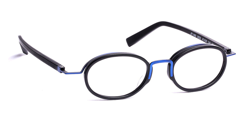 J.F. Rey® JF1460 JFR JF1460 0025 47 - 0025 Matte Black/Brushed Blue Eyeglasses