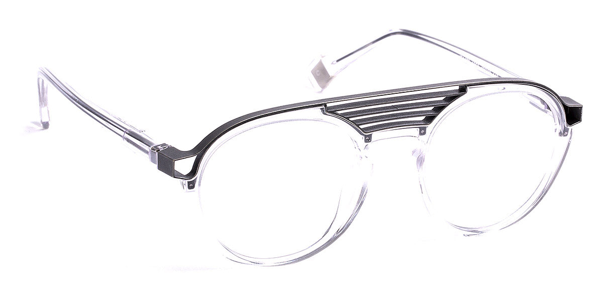 J.F. Rey® JF1470 JFR JF1470 1050 49 - 1050 Crystal/Antic Silver Eyeglasses