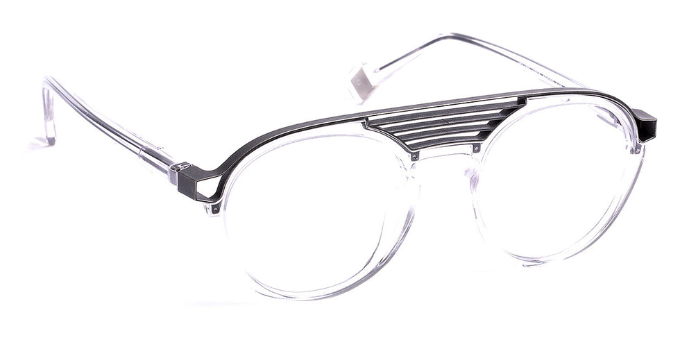 J.F. Rey® JF1470 JFR JF1470 1050 49 - 1050 Crystal/Antic Silver Eyeglasses