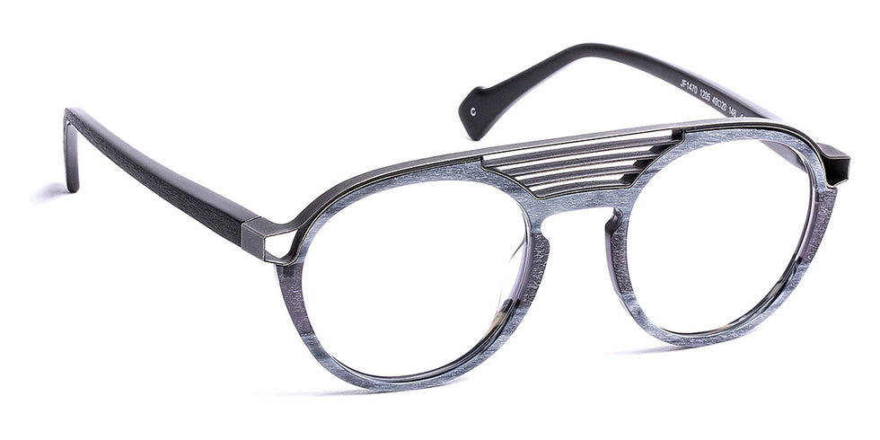 J.F. Rey® JF1470 JFR JF1470 1205 49 - 1205 Horn/Antic Silver Eyeglasses