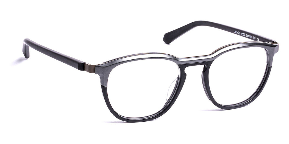 J.F. Rey® JF1475 JFR JF1475 4500 51 - 4500 Top Khaki/Bottom Matte Black/Metal Gunmetal Eyeglasses