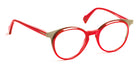 J.F. Rey® JF1476 JFR JF1476 3056 47 - 3056 Red/Gold Eyeglasses