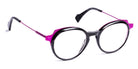 J.F. Rey® JF1477 JFR JF1477 0575 47 - 0575 Black/Fuchsia Eyeglasses