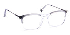 J.F. Rey® JF1481 JFR JF1481 1400SL 55 - 1400SL Limited Crystal/Black/Brushed Silver Eyeglasses