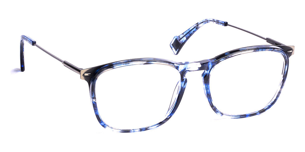 J.F. Rey® JF1481 JFR JF1481 2017 55 - 2017 Blue/Brushed Silver Eyeglasses