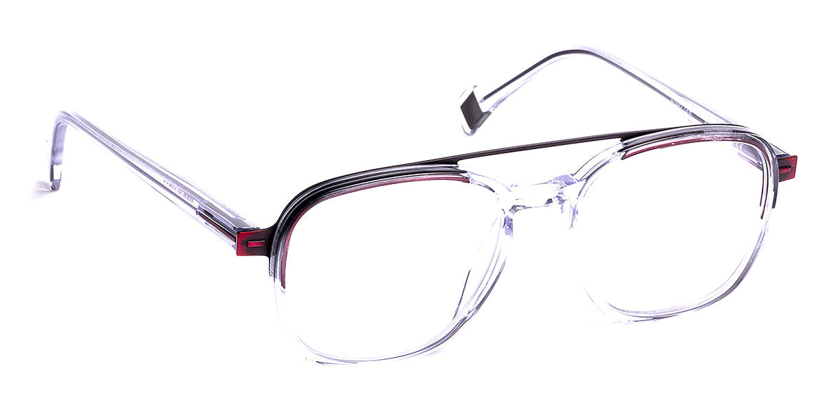 J.F. Rey® JF1482 JFR JF1482 1430 51 - 1430 Crystal/Red Eyeglasses