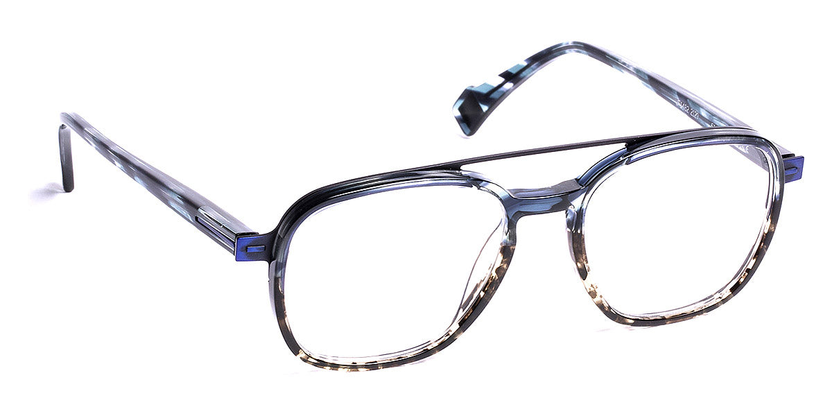 J.F. Rey® JF1482 JFR JF1482 2129 51 - 2129 Blue/Antic Brushed Blue Eyeglasses