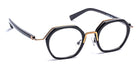 J.F. Rey® JF1492 JFR JF1492 0056 44 - 0056 Shiny Black/Brushed Gold Eyeglasses