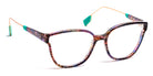 J.F. Rey® JF1500 JFR JF1500 0345 51 - 0345 Gray Brown Lace/Green Eyeglasses