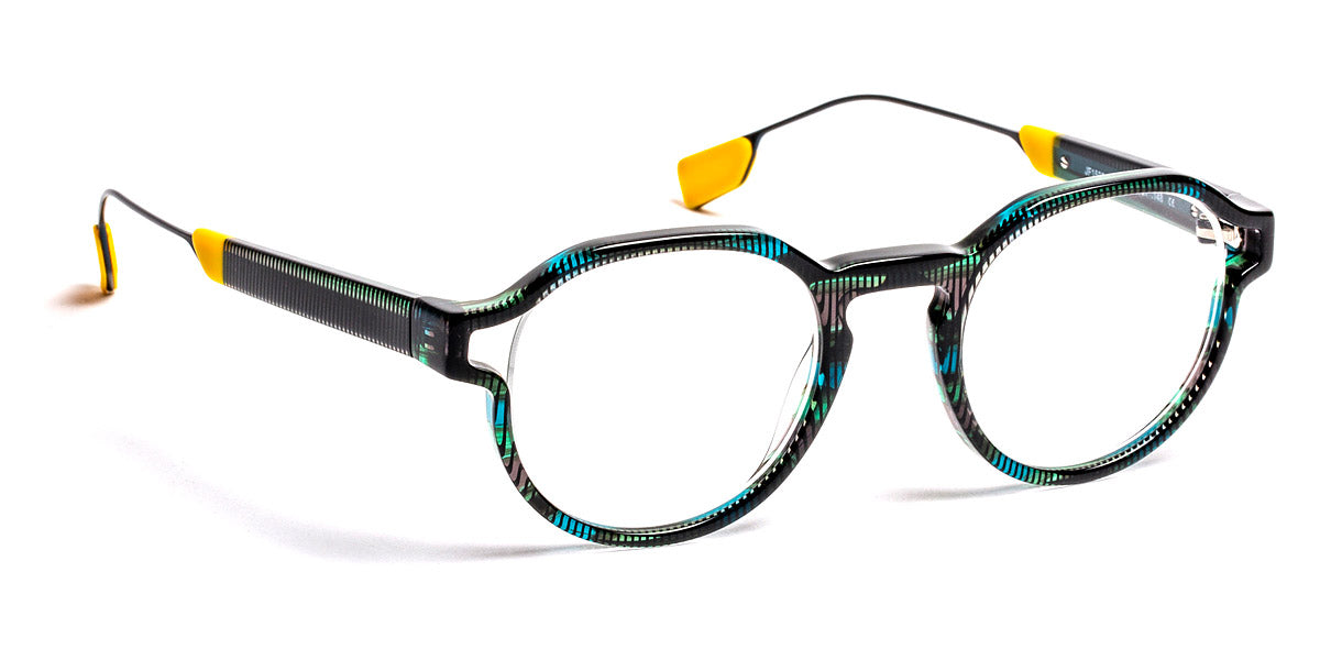 J.F. Rey® JF1505 JFR JF1505 2550 47 - 2550 Blue Pixel/Yellow Eyeglasses