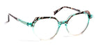 J.F. Rey® JF1509 JFR JF1509 4025 52 - 4025 Green Crystal/Blue Eyeglasses