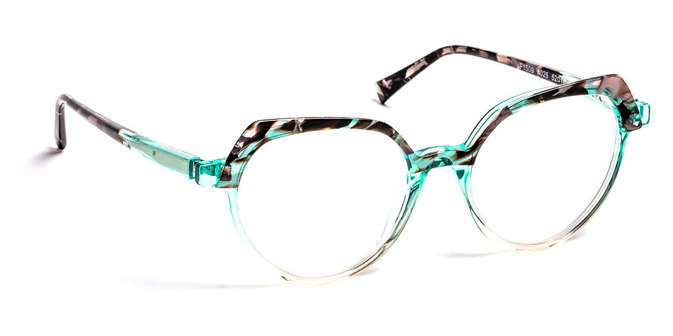 J.F. Rey® JF1509 JFR JF1509 4025 52 - 4025 Green Crystal/Blue Eyeglasses