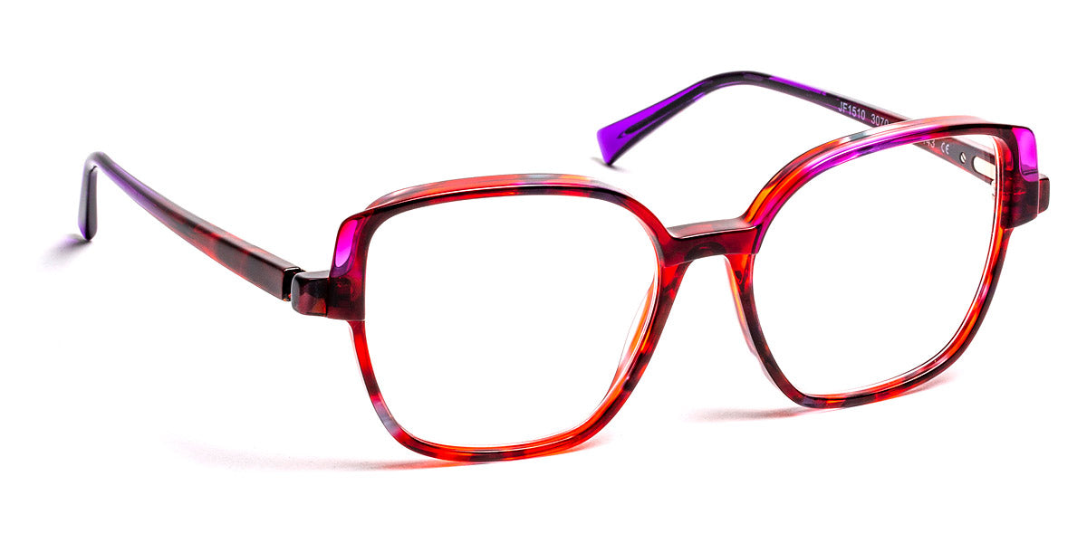 J.F. Rey® JF1510 JFR JF1510 3070 54 - 3070 Marble Red/Purple Eyeglasses